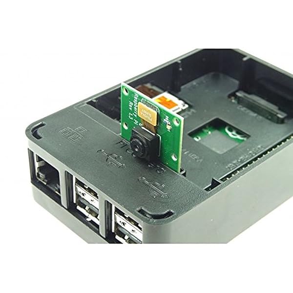 Ardess Black Protective Case for Raspberry Pi Model B 2 3 with Aluminum Heatsink Cooler Access to All Ports - View 8 of 10