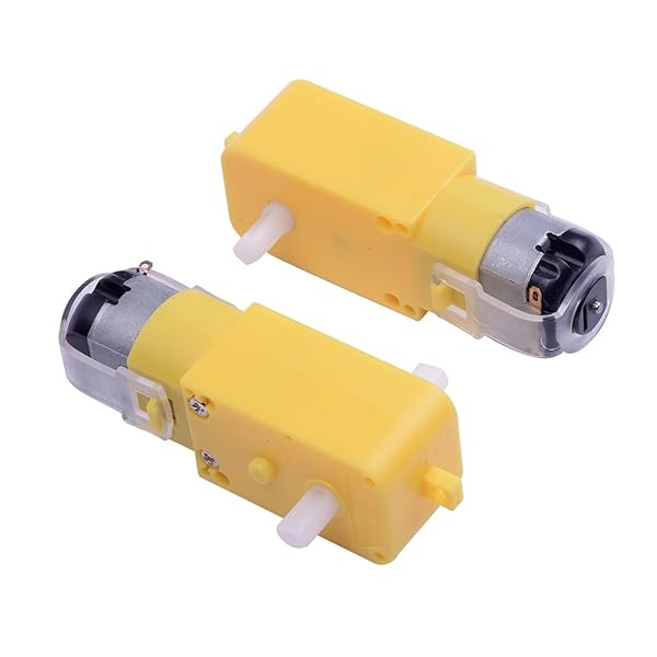 Cylewet Cylewet 2Pcs Gear Motor Dual Shaft for Smart Car Robot Arduino Pack of 2 CYT1037 High Performance Motor for Robotics Projects