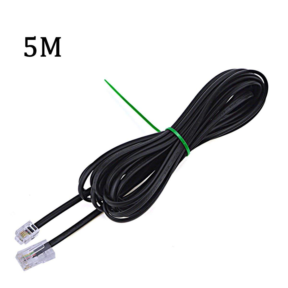 URBEST URBEST 5M RJ11 to RJ45 Black Telephone Wire Connector Cable for Fast and Reliable Connections - View 3 of 3