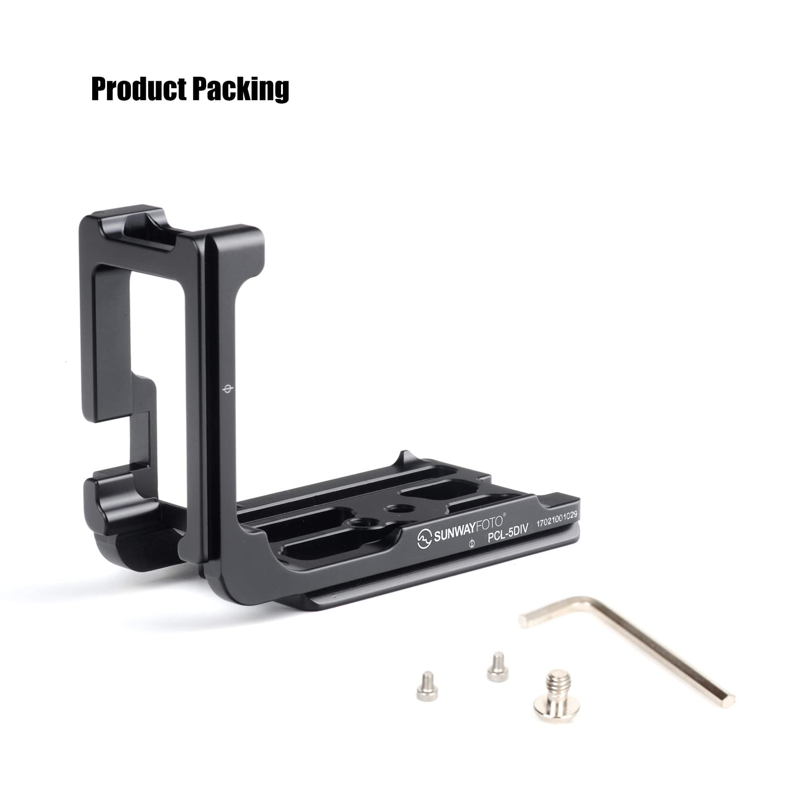 Sunwayfoto PCL-5DIV QR L Plate for Canon 5D Mark IV Arca RRS Compatible Lightweight Durable Design - View 7 of 9