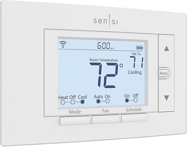 Emerson Upgrade to Sensi Smart Thermostat ST55: Wi-Fi, Alexa Compatible, Easy DIY Install & Energy Star Certified for Ultimate Comfort