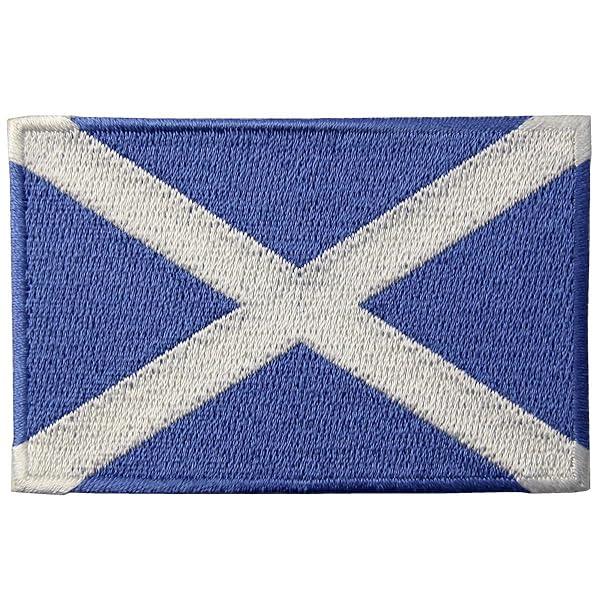 Embroidered Scotland Flag Patch - Iron On or Sew On Scottish National Emblem