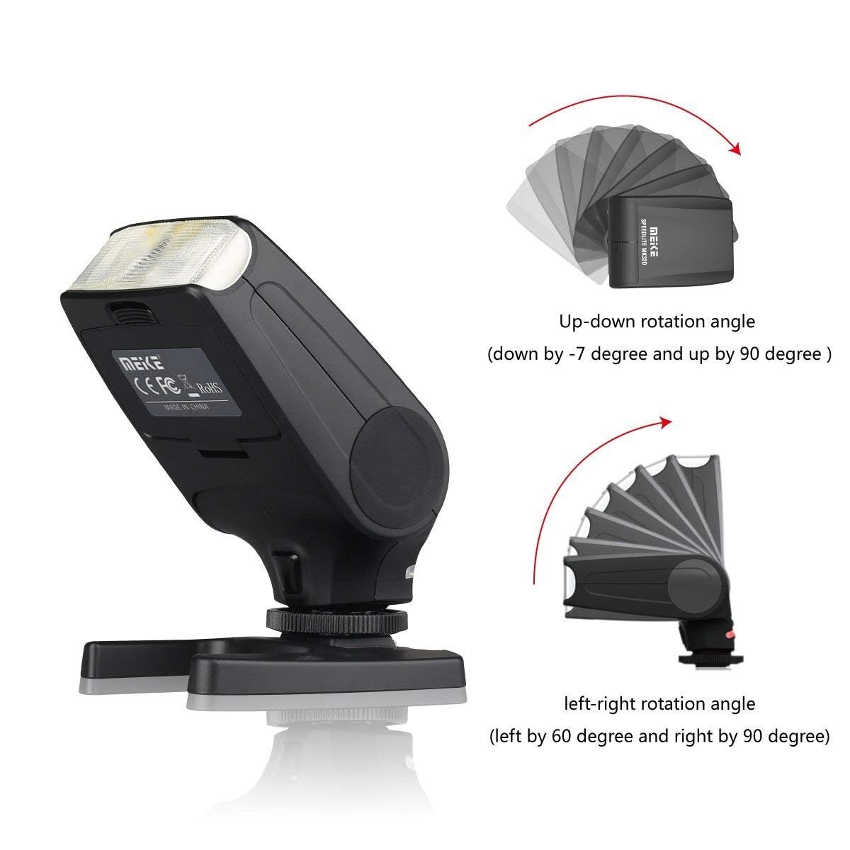 MeiKe MK-320 TTL Mini Hot Shoe Flash Speedlight for Sony A7II A58 A7RII A7S NEX-6 A6000 DSLR Cameras - View 6 of 7