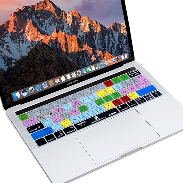 XSKN XSKN 2016 Shortcut Design Keyboard Skin for MacBook Pro 13 and 15 Touch Bar Models US EU Universal Version - View 4 of 10