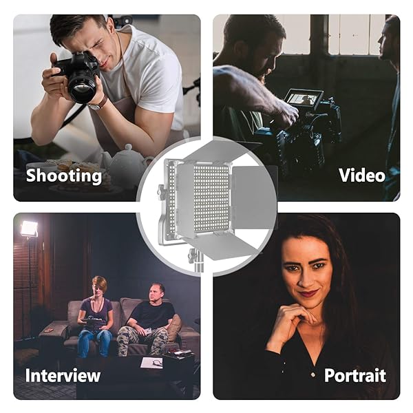 NEEWER Neewer Bi-Color LED Video Light: Durable, Dimmable, Perfect for YouTube & Studio Photography (3200-5600K, CRI 96+) - View 6 of 8