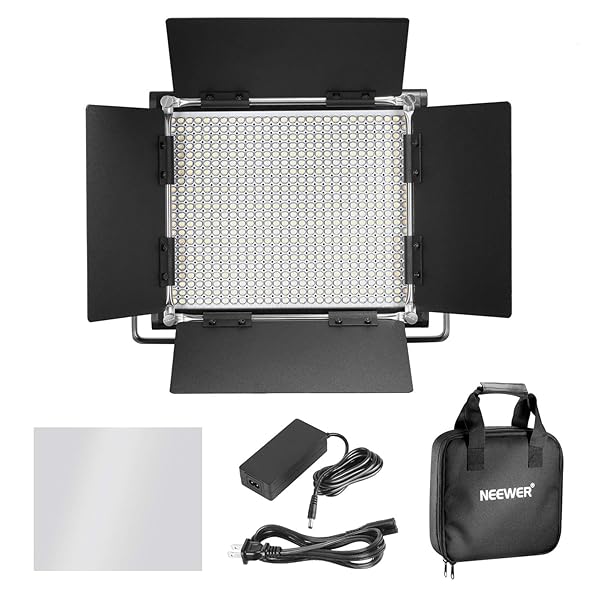 NEEWER Neewer Bi-Color LED Video Light: Durable, Dimmable, Perfect for YouTube & Studio Photography (3200-5600K, CRI 96+) - View 7 of 8