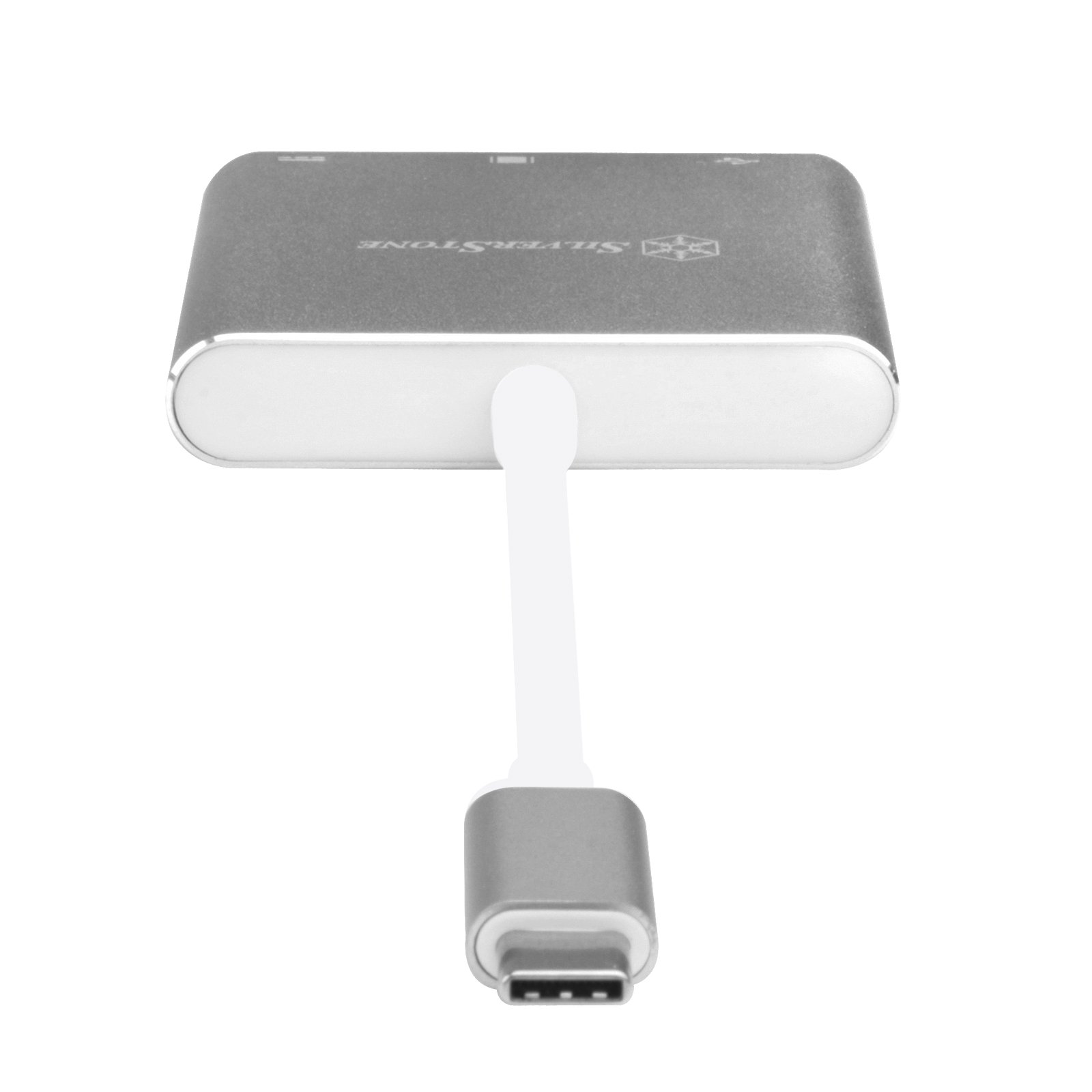 SilverStone Technology USB Type-C Multi-Purpose Hub Charcoal Gray EP08C for Fast Data Transfer and Connectivity - View 3 of 7