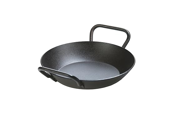 Lodge 8-Inch Lodge Pre-Seasoned Carbon Steel Skillet: Versatile for Oven, Stove, Grill & Campfire Cooking