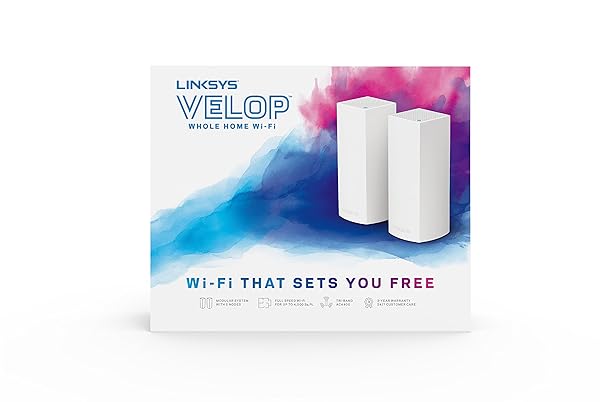 Linksys Linksys Velop Tri-Band AC4400 Mesh WiFi System - 2-Pack for 4000 sq. ft Coverage - View 7 of 7