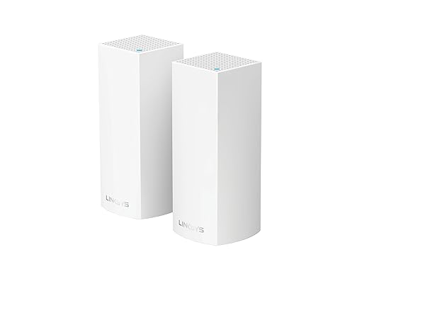 Linksys Velop Tri-Band AC4400 Mesh WiFi System - 2-Pack for 4000 sq. ft Coverage