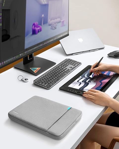 tomtoc Tomtoc 360 Protective Sleeve for 15 Inch MacBook Pro Retina 2016 2017 Shockproof Spill Resistant Laptop Case Tablet Bag Gray - View 8 of 10
