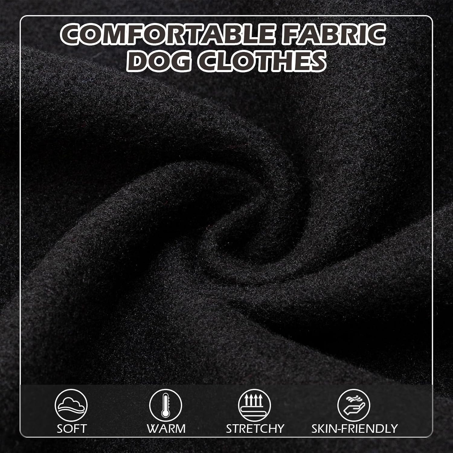 EXPAWLORER EXPAWLORER Dog Hoodies Soft Warm Sweatshirt with Leash Hole for Fall Winter Fleece Pet Clothes for Small Medium Large Dogs - View 4 of 7