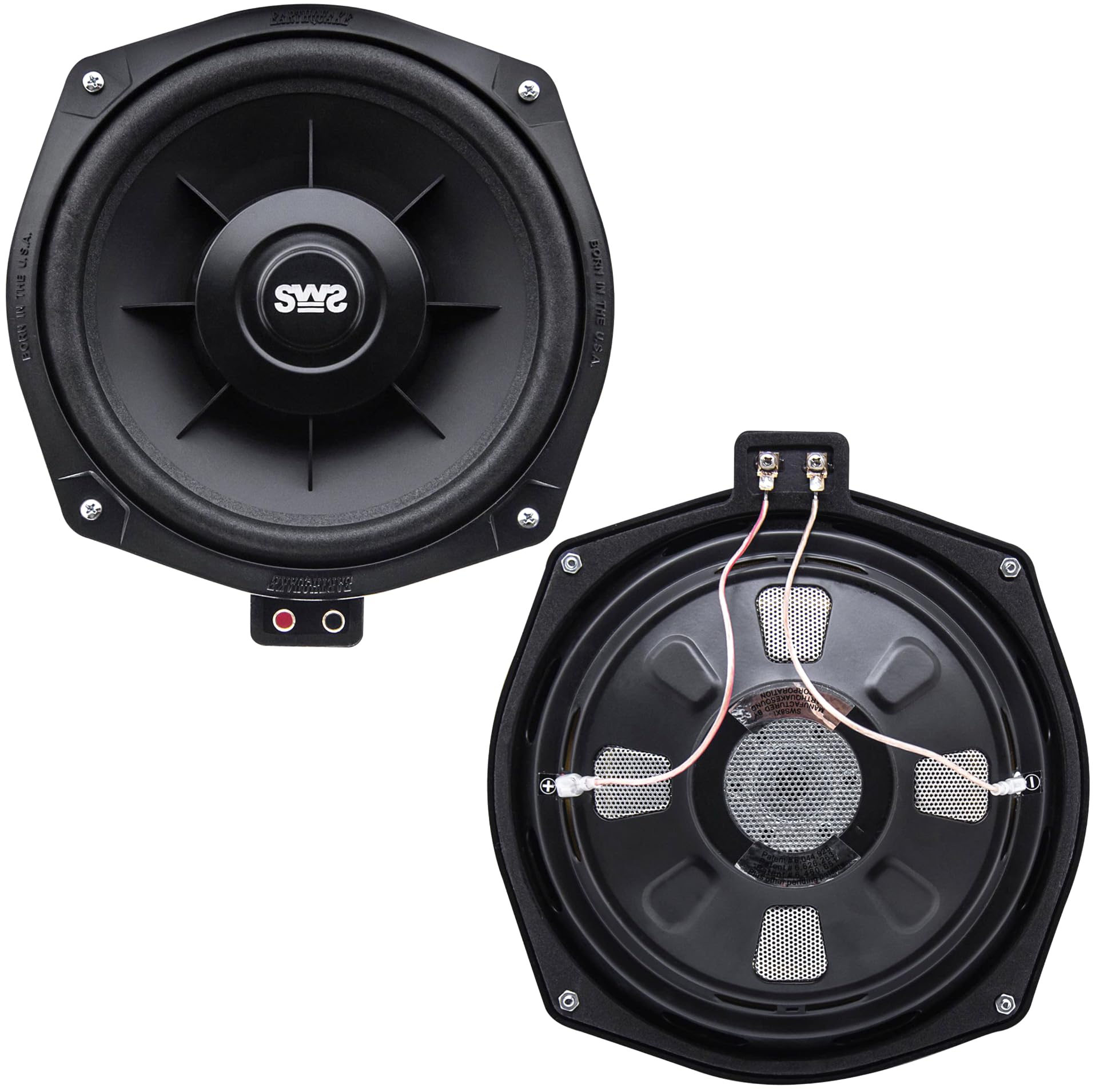 Earthquake Sound i82SWS 8 Inch Shallow Woofer System Under Seat Subwoofers with Gaskets 2 Ohm Pair - View 9 of 9