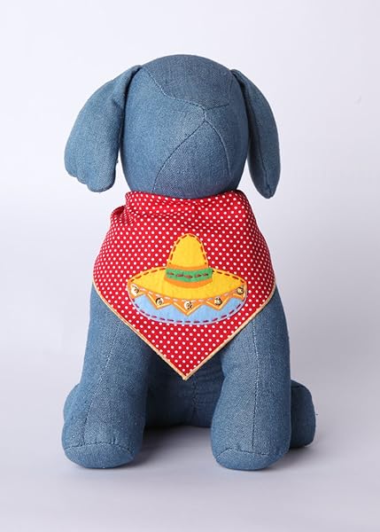 Tail Trends Tail Trends Cinco de Mayo Dog Sombrero and Bandana for Medium to Large Dogs Made of 100 Percent Cotton - View 2 of 7