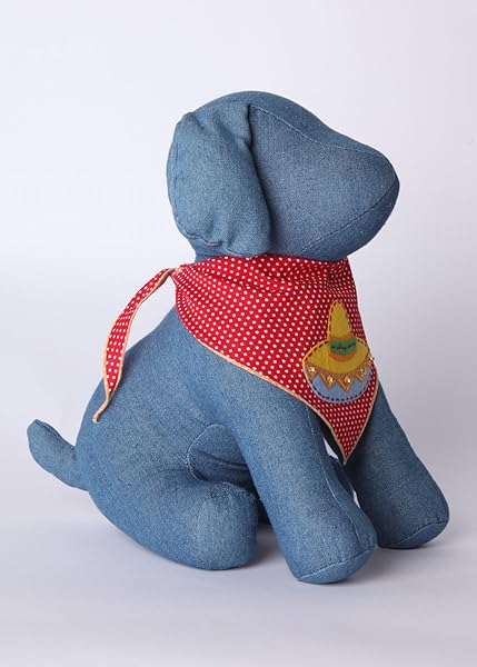 Tail Trends Tail Trends Cinco de Mayo Dog Sombrero and Bandana for Medium to Large Dogs Made of 100 Percent Cotton - View 3 of 7