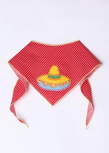 Tail Trends Tail Trends Cinco de Mayo Dog Sombrero and Bandana for Medium to Large Dogs Made of 100 Percent Cotton - View 6 of 7