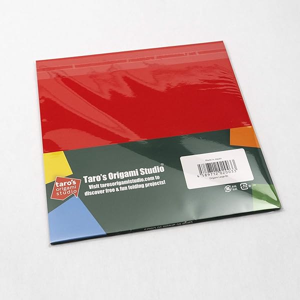 Taro's Origami Studio Premium 9.5 Inch Origami Paper - 50 Colors, 60 Sheets, Easy Fold for Beginners | Taro's Origami Studio - View 5 of 9