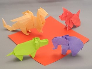 Taro's Origami Studio Premium 9.5 Inch Origami Paper - 50 Colors, 60 Sheets, Easy Fold for Beginners | Taro's Origami Studio - View 7 of 9