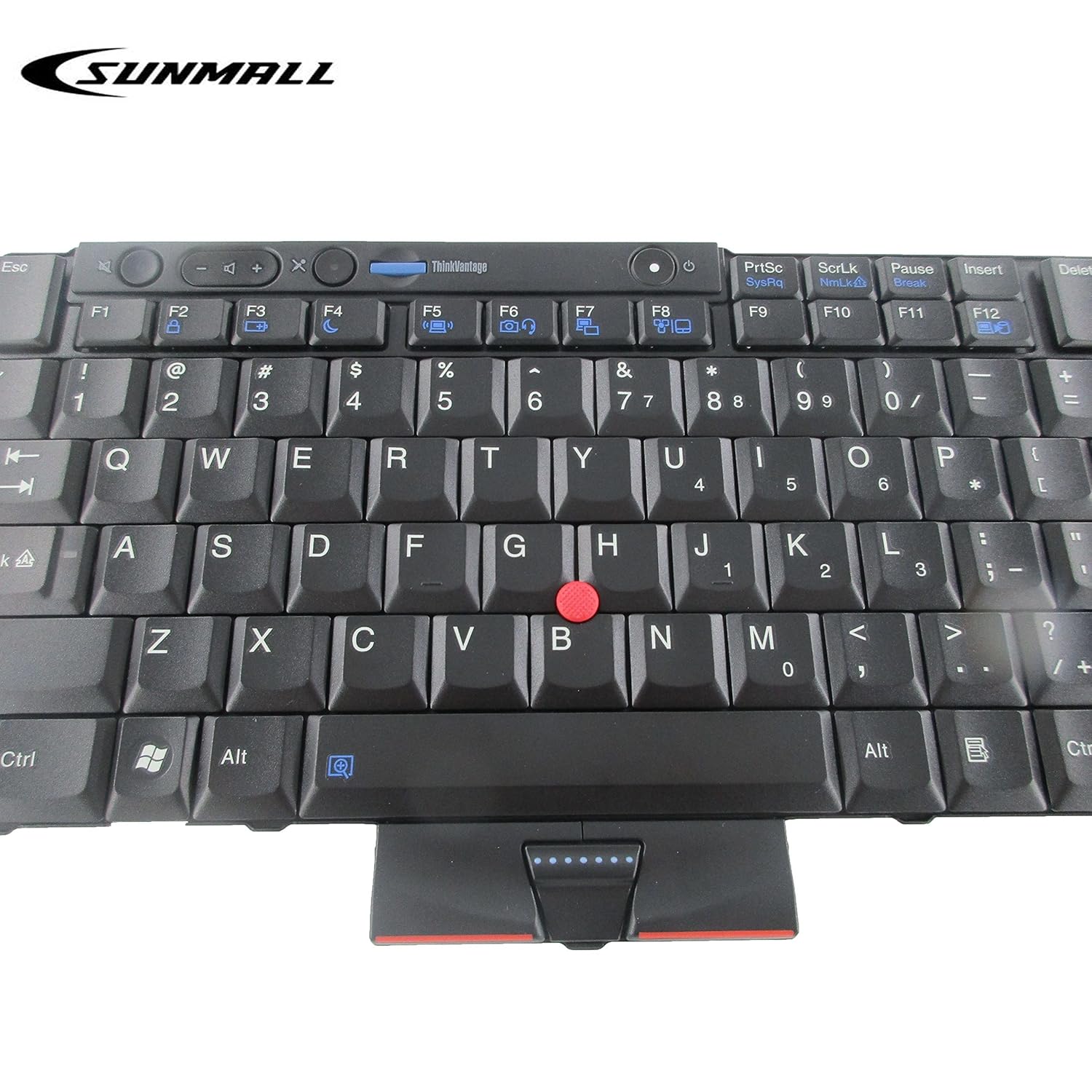 SUNMALL SUNMALL T410 Keyboard New Laptop Keyboard with Pointer for Lenovo ThinkPad T410 T420 T510 T520 X220 T400 T420s US Layout Black - View 4 of 7
