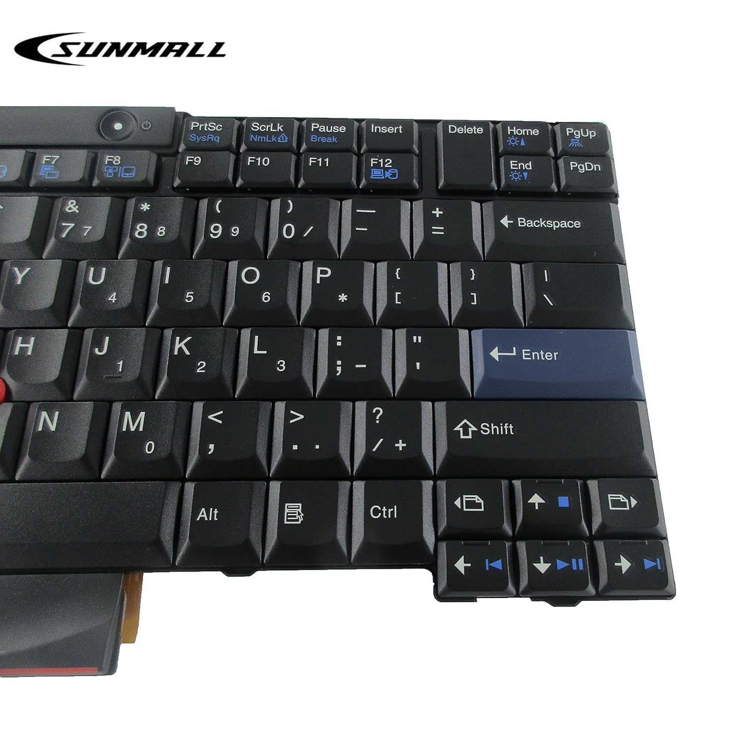 SUNMALL SUNMALL T410 Keyboard New Laptop Keyboard with Pointer for Lenovo ThinkPad T410 T420 T510 T520 X220 T400 T420s US Layout Black - View 5 of 7