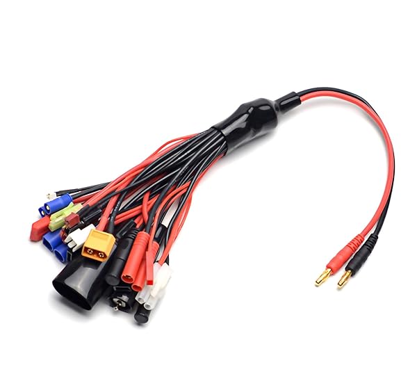 Readytosky Readytosky 19 in 1 Lipo Battery Charger Adapter Cable for RC Car Drone with Banana Plug JST T-Plug XT60 EC3 EC5 HXT 4mm - View 5 of 9
