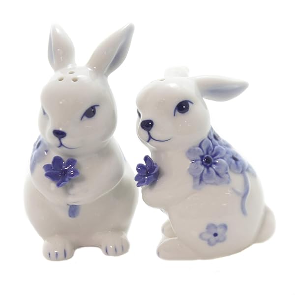 Cosmos Gifts Cosmos Gifts 20907 Bunny Salt and Pepper Shaker - Adorable White Kitchen Decor
