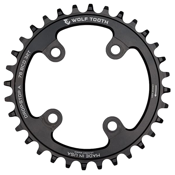 Wolf Tooth Buy Wolf Tooth 76 BCD Chainrings for SRAM XX1 & Specialized Stout - 32T Drop-Stop A MTB Upgrade