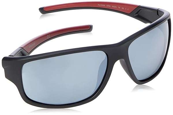 Shop Polaroid Men's PLD 7010/S Rectangular Sunglasses - Blue/Polarized Red, 64mm, 15mm | Safilo Group