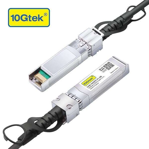 10Gtek 10Gtek SFP+ DAC Twinax Cable 0.5m - Passive, Compatible with Ubiquiti ES-48, ES-16-XG, USW-Pro-24/48-POE - View 2 of 8