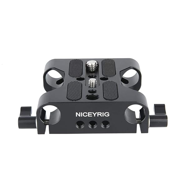 NICEYRIG NICEYRIG 15mm Camera Base Plate & Rod Clamp for DSLR Rig Support - Versatile & Durable - View 2 of 8