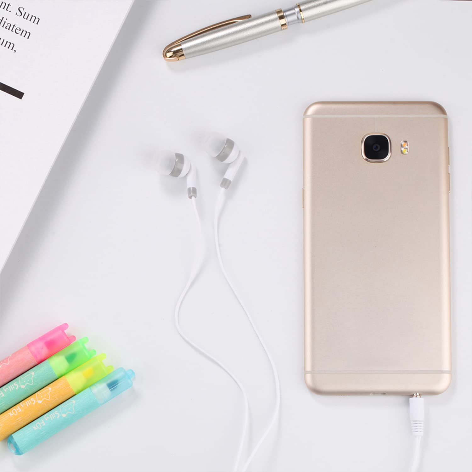 CN-Outlet Wholesale Bulk Earbuds Headphones 100 Pack Individually Bagged for iPhone Android MP3 Player White - View 5 of 7