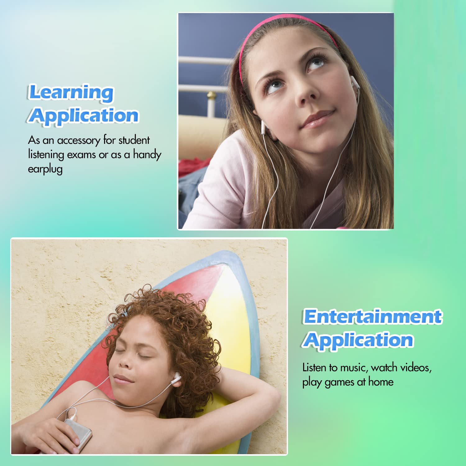 CN-Outlet Wholesale Bulk Earbuds Headphones 100 Pack Individually Bagged for iPhone Android MP3 Player White - View 6 of 7