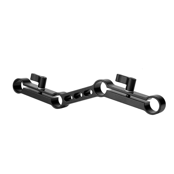 NICEYRIG Adjustable NICEYRIG Z-Shape 15mm Rail Rod Clamp for DSLR Shoulder Rig - Perfect for Filmmakers