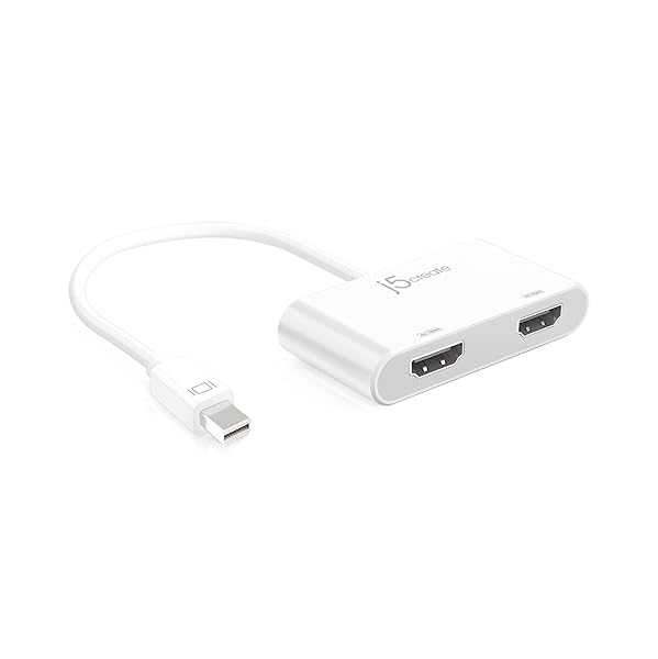 j5create j5create Mini DisplayPort to Dual HDMI Adapter JDA156 for High-Quality Video and Audio Output - View 2 of 9