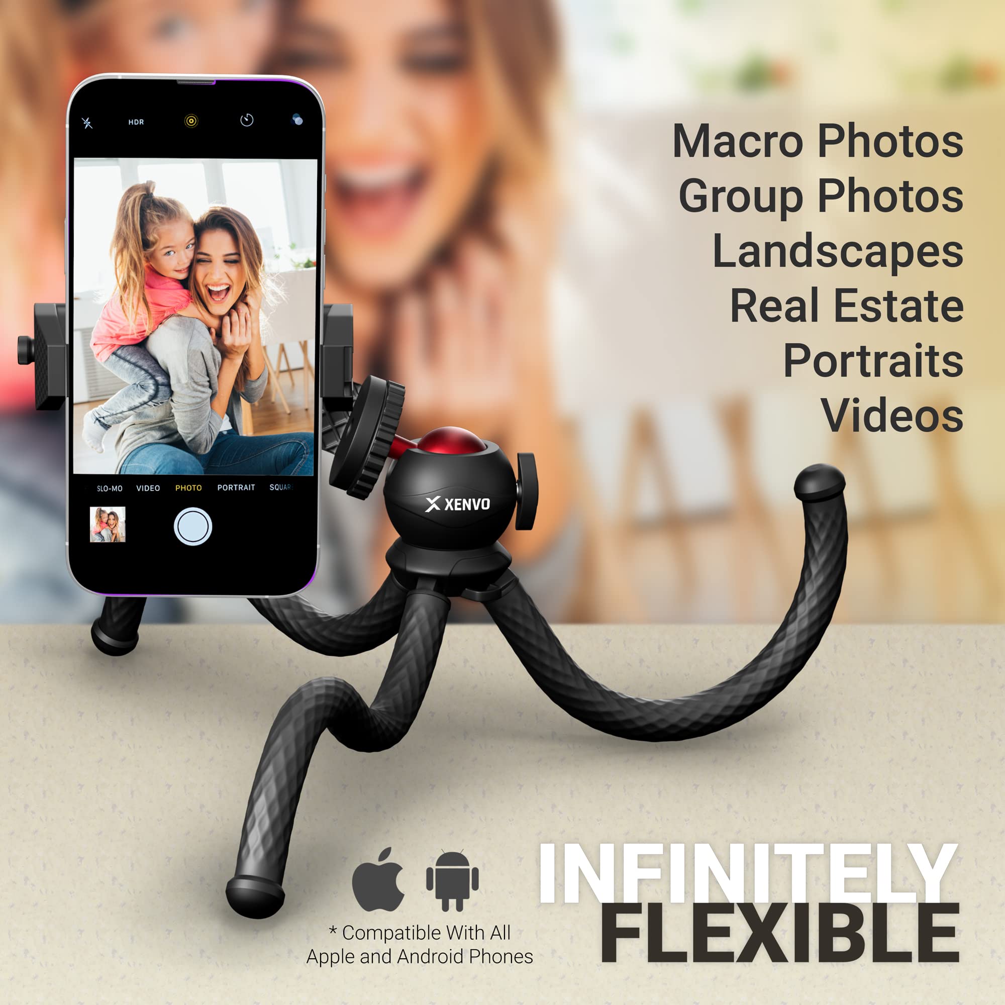 Xenvo iPhone Tripod Flexible Cell Phone Tripod with 360 Ball Head for iPhone - View 2 of 6