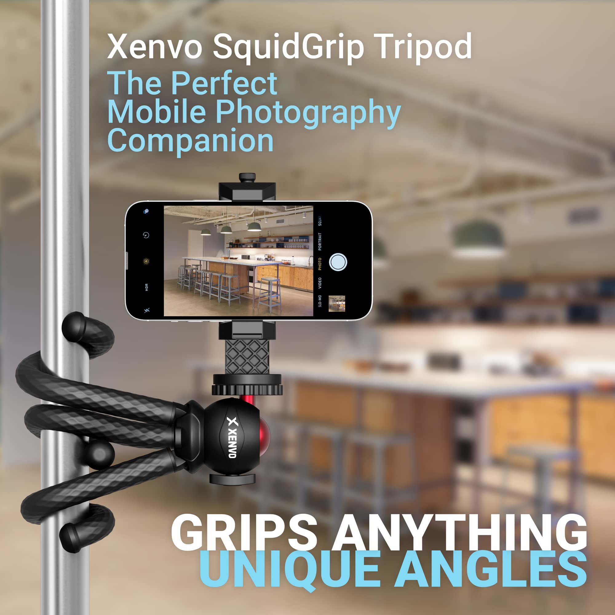 Xenvo iPhone Tripod Flexible Cell Phone Tripod with 360 Ball Head for iPhone - View 4 of 6