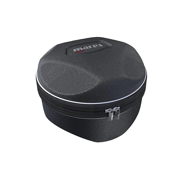 Mares Durable Mares Shell Round Case: Compact Scuba Diving Computer Storage Bag with Zip Closure