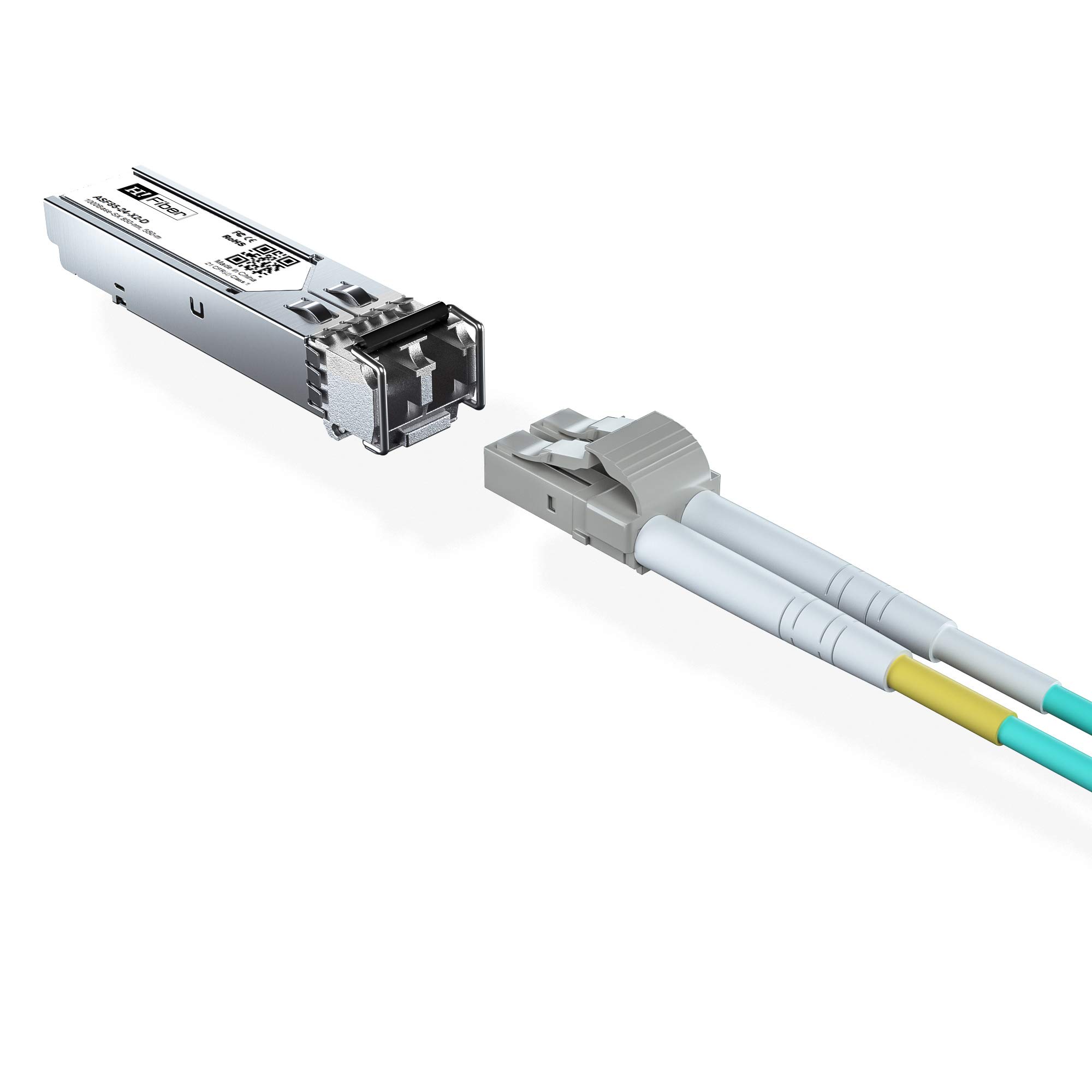 H!Fiber.com HFiber 1.25G Multimode SFP LC Module 1000Base SX Gigabit Fiber Transceiver for Cisco Meraki Ubiquiti TP Link Fortinet Intel Netgear - View 5 of 6