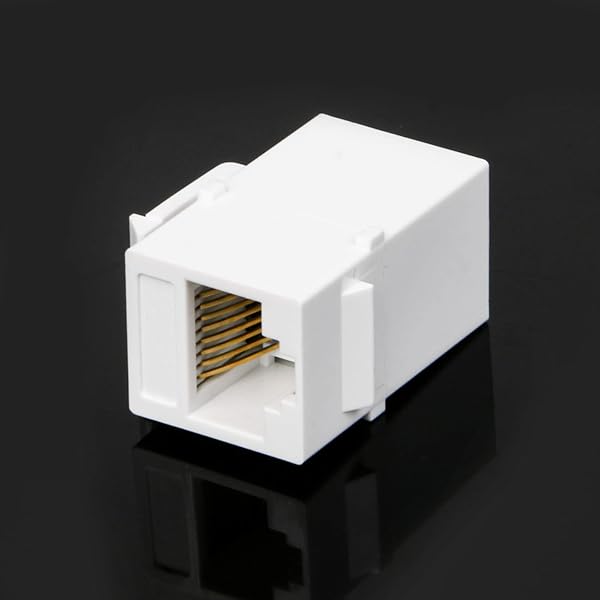 RDEXP RDEXP Cat6 RJ45 Ethernet Inline Jack Coupler Keystone Female to Female Adapter 100 Pack for High Speed Networking - View 6 of 7