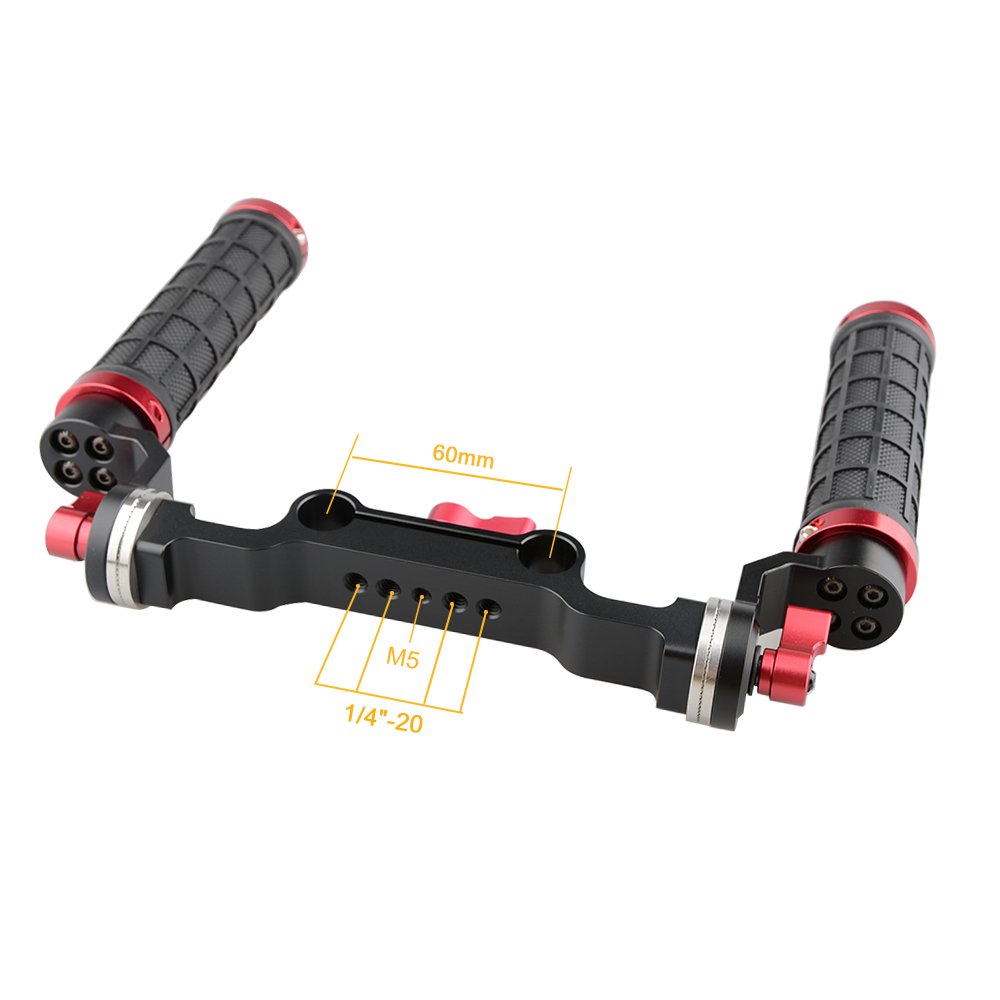 CAMVATE 15mm Rod Soft Rubber Grip Shoulder Mount Rig with ARRI Rosette for DSLR Photography - View 3 of 8
