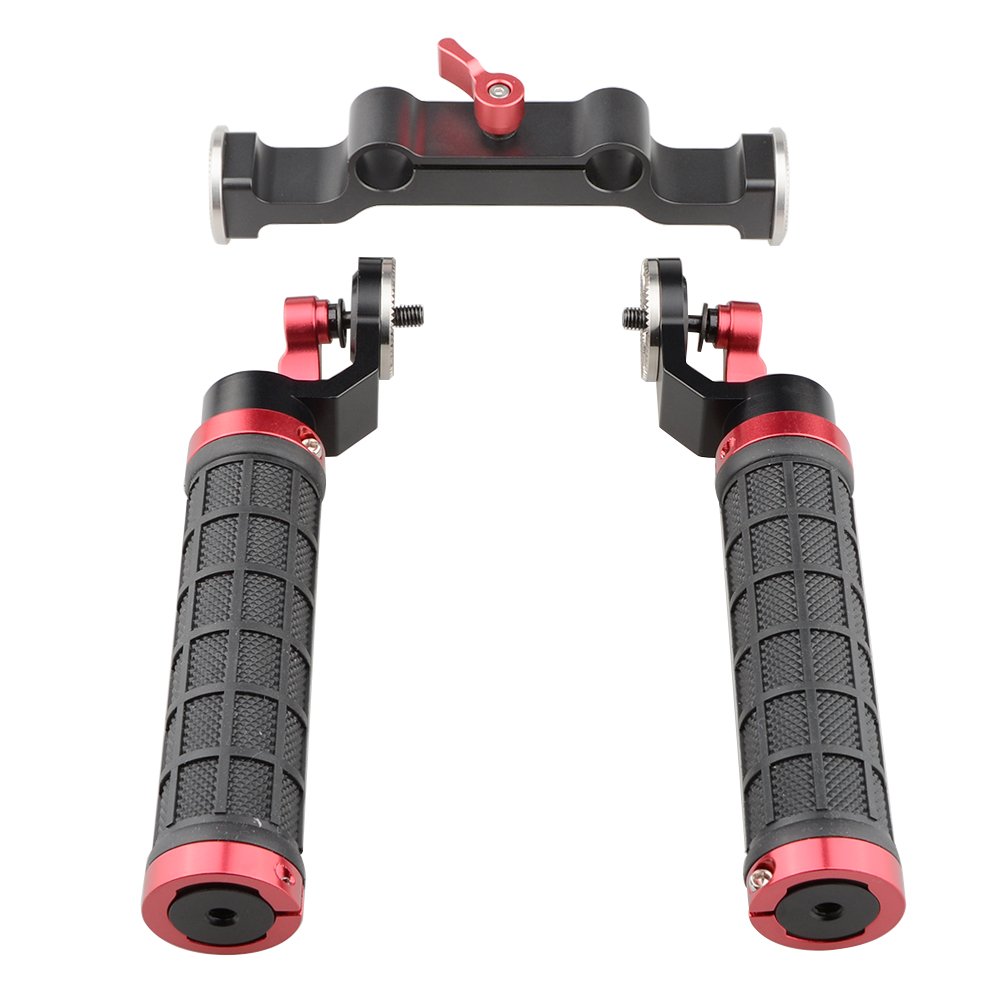 CAMVATE 15mm Rod Soft Rubber Grip Shoulder Mount Rig with ARRI Rosette for DSLR Photography - View 8 of 8