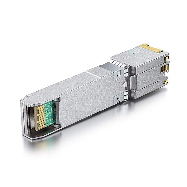 H!Fiber.com 10Gb SFP+ RJ45 Transceiver, 10Gbase-T Ethernet Copper SFP+ Module Support 10G/5G/2.5G/1.25G, for Cisco SFP-10G-T-S, Ubiquiti UF-RJ45-10G, UniFi, TP-Link,MikroTik,Fortinet,Supermicro and More, 30m - View 3 of 7