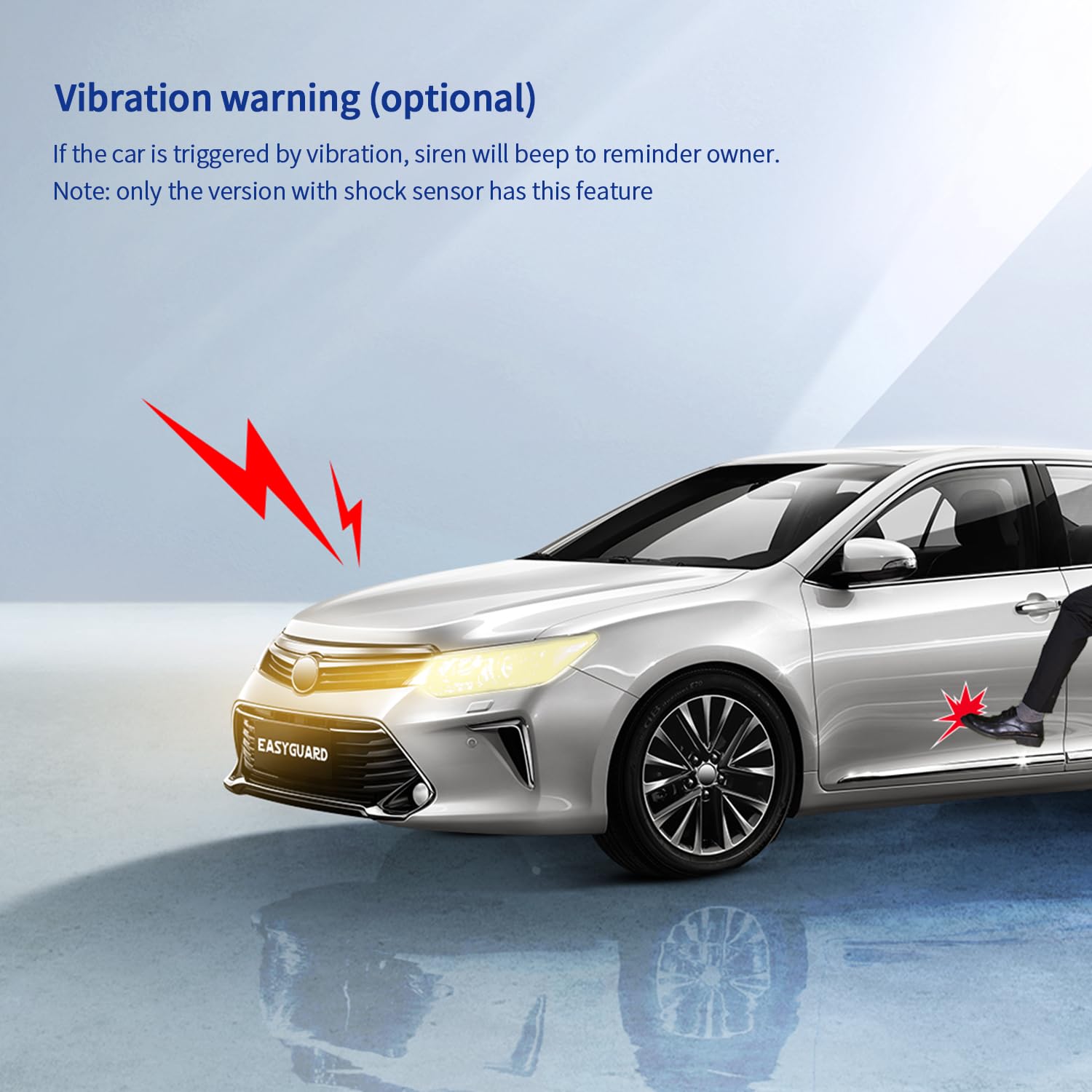 EASYGUARD EC002-NI-NS Smart Key PKE Car Security Alarm System with Keyless Entry Auto Start Stop and Touch Password Backup - View 9 of 9