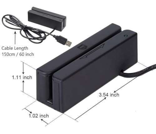 Posunitech Posunitech Mini MSR100: USB Magnetic Card Reader for POS, Access Control & ID Verification - View 3 of 6