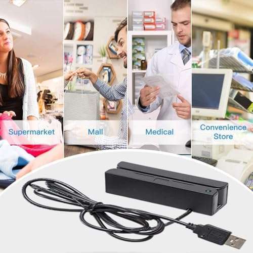 Posunitech Posunitech Mini MSR100: USB Magnetic Card Reader for POS, Access Control & ID Verification - View 5 of 6