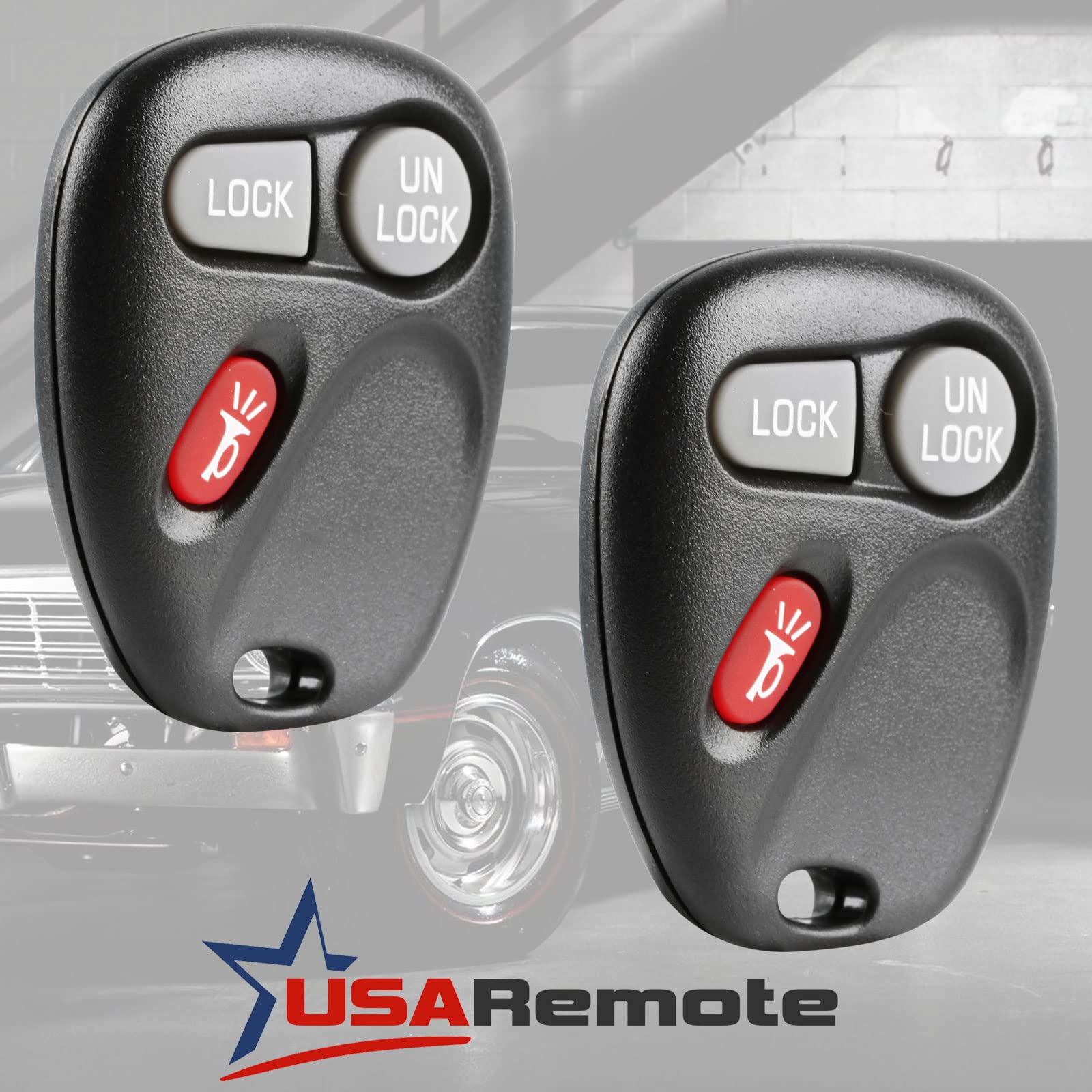 Key Fob Keyless Entry Remote Set of 2 for Chevy Astro Blazer S10 Silverado Suburban Tahoe GMC Jimmy Safari Sierra Yukon Oldsmobile Bravada - View 2 of 6