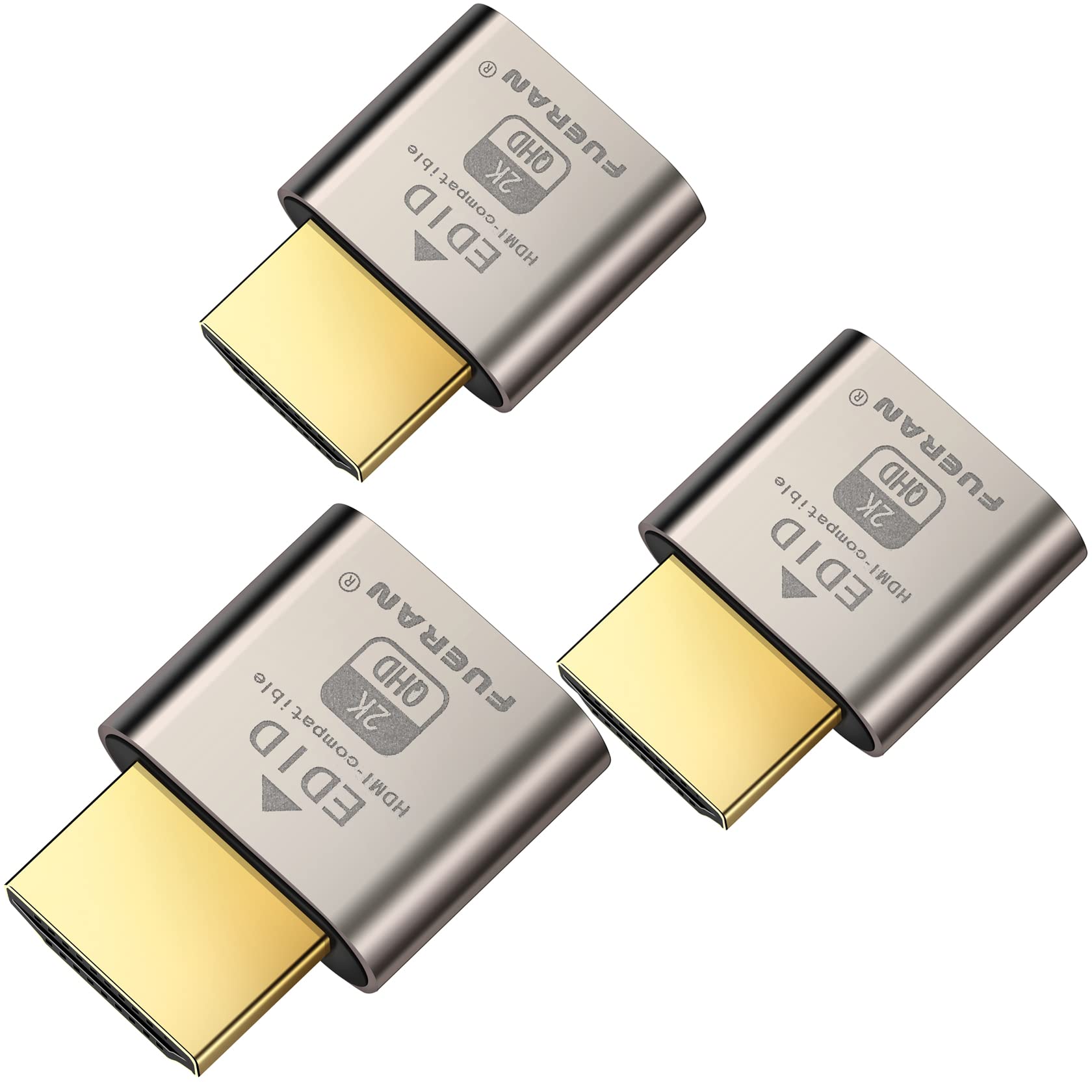 HDMI Dummy Plug Headless Ghost Display Emulator 1920x1080 60Hz New Generation 3 Pack