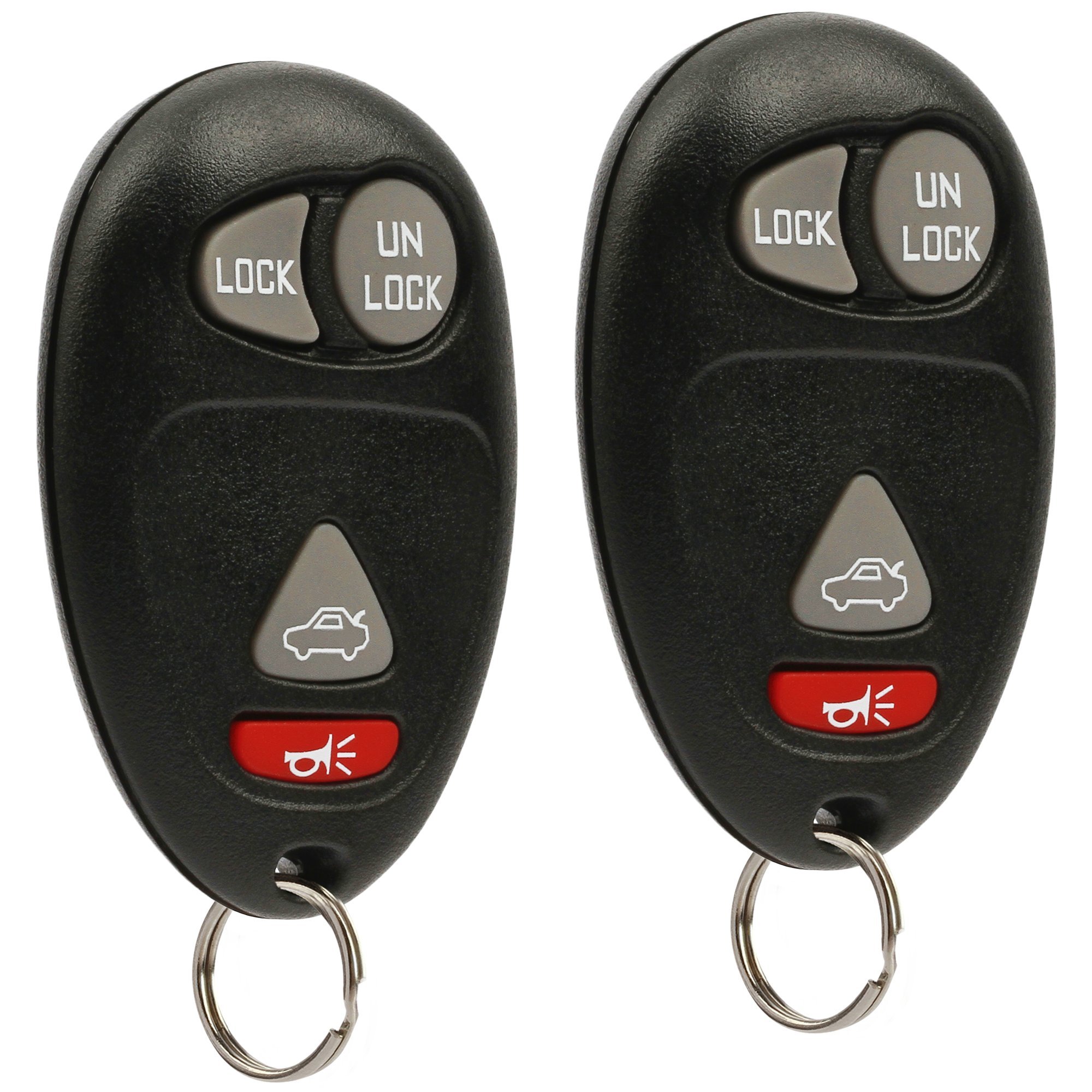 Key Fob Keyless Entry Remote Set of 2 for Buick Century Regal Rendezvous Oldsmobile Intrigue Pontiac Aztek Grand Prix 2001 to 2007