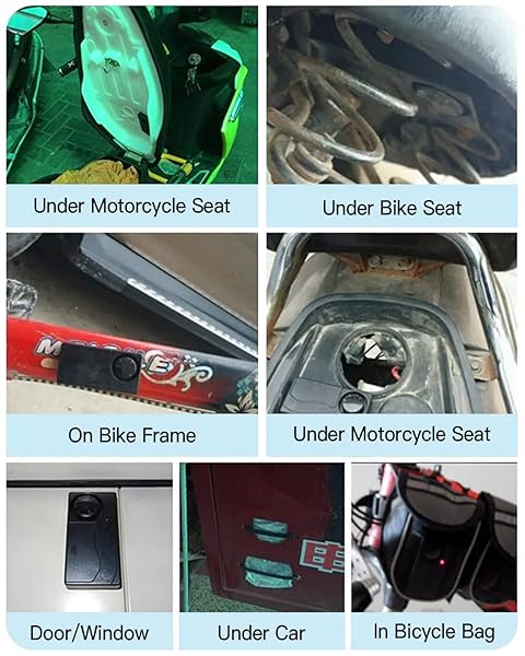 wsdcam WSDCAM Wireless Vibration Alarm: 110dB Anti-Theft Security for Bikes, Motorcycles & Vehicles - View 7 of 8