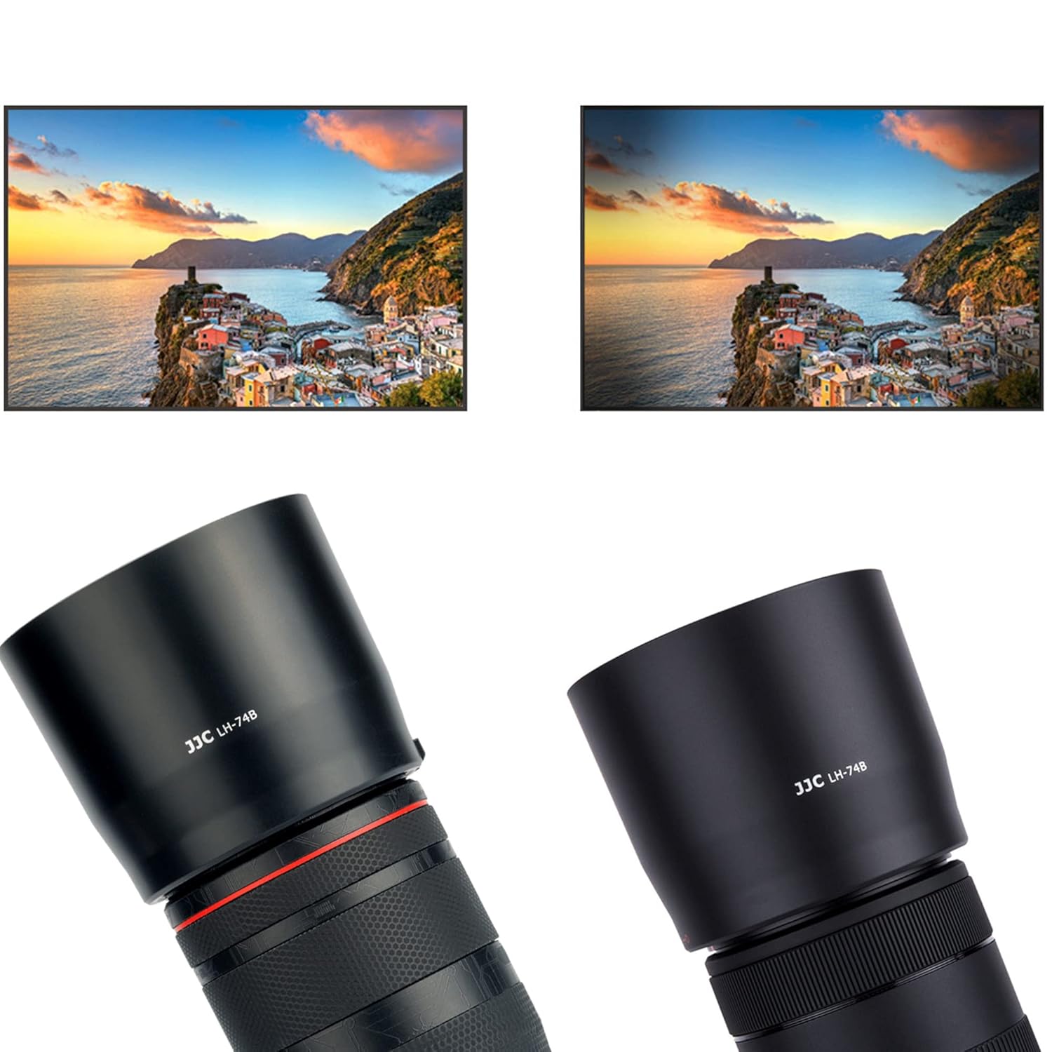 JJC JJC ET-74B Bayonet Lens Hood for Canon RF 100-400mm and EF 70-300mm Lenses Replaces Canon ET-74B OEM Lens Hood - View 6 of 6